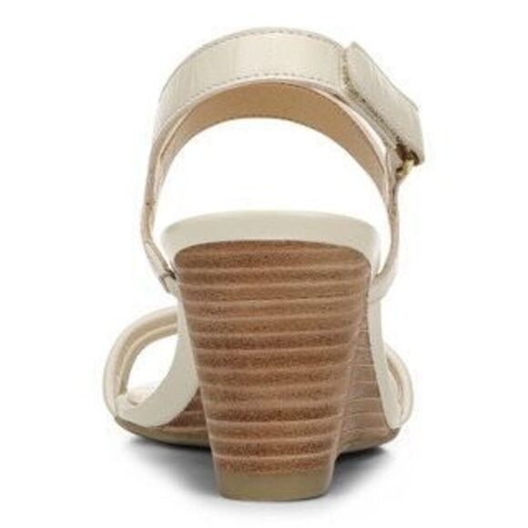 Vionic Emmy Supportive Wedge Sandals Leather Strappy Slingback Comfort Podiatris - Picture 16 of 16